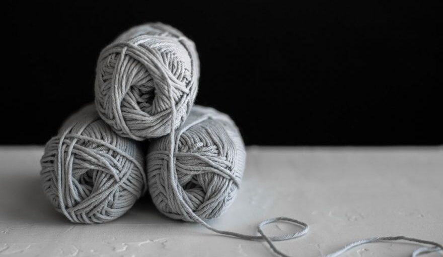 Cashmere Yarn - three yarns on table