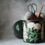Yarn Tools - a crochet basket with yarn and a crochet hook