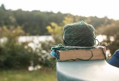 Ethical Yarn - green yard on white book