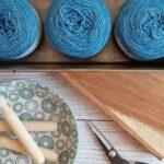 Yarn Tools - Three Blue Yarn Threads